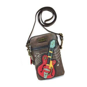 NWT Chala Guitar Crossbody Bag With 2 Straps & Keychain - Vegan Leather